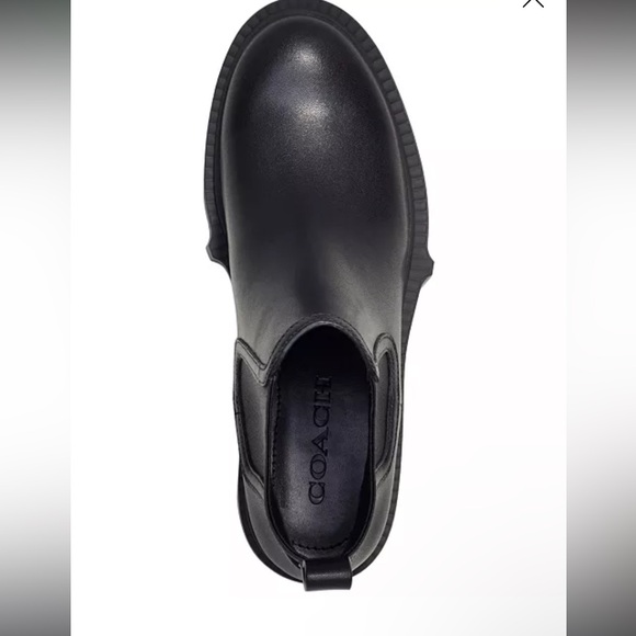 New Coach Women's Lenora Pull On Lug Sole Chelsea Booties 6.5 - Picture 4 of 6